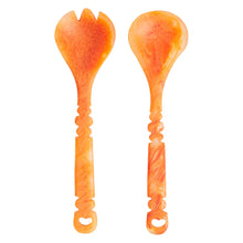 Load image into Gallery viewer, Sage & Clare Wilkie Salad Servers - Persimmon