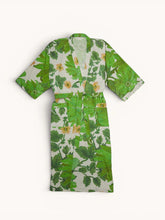 Load image into Gallery viewer, Bonnie &amp; Neil Marigold Leaf Robe - French Flax Linen
