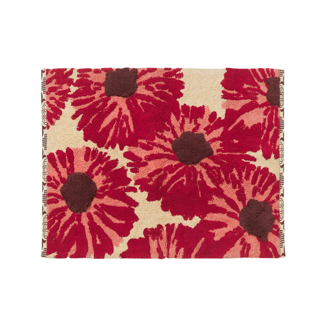 Sage & Clare Isabella Bath Mat - Crimson