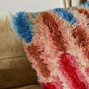 Sage & Clare Aloki Shag Cushion - Cinnamon