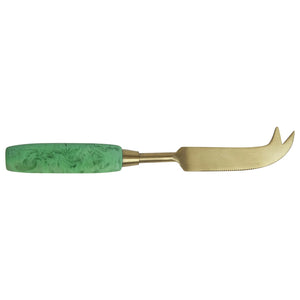 Sage & Clare Penny Cheese Knife - Emerald