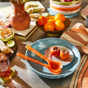Sage & Clare Wilkie Salad Servers - Persimmon