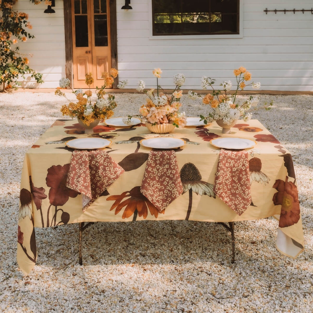Wandering Folk Glades Tablecloth - Chamomile