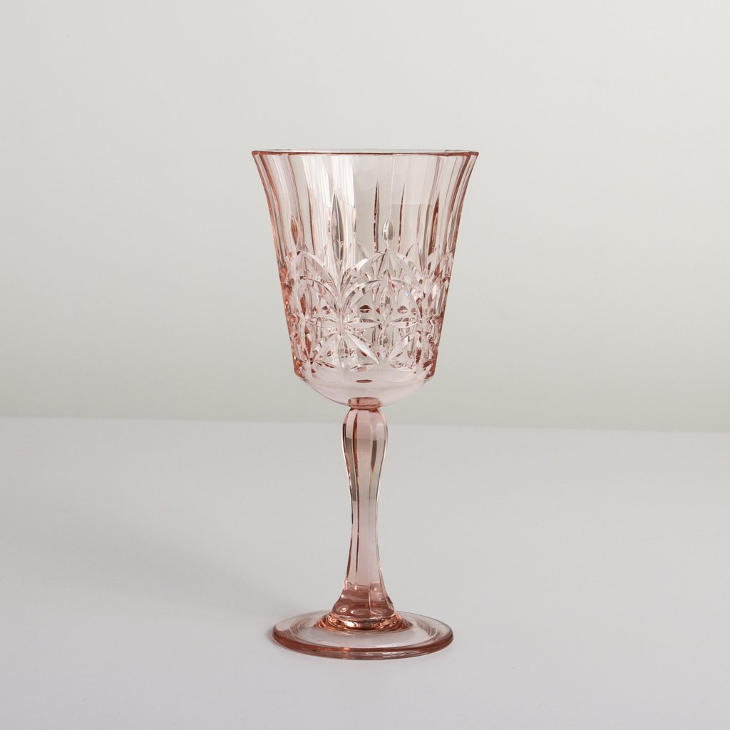 Pavillion Acrylic Wine Glass - Pale Pink