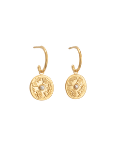 Kirstin Ash By The Sea Hoops (18K GOLD PLATED)