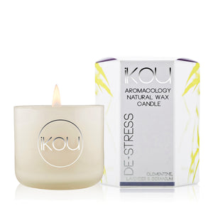 IKOU natural wax aromocolagy candle glass De Stress